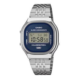 Casio A140WE-2AEF Navy Dial Stainless Steel Bracelet Watch