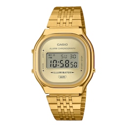 Casio A140WEG-9AEF Gold Dial Gold-Tone Stainless Steel Bracelet Watch