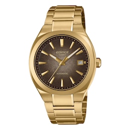 Casio Edifice EFK-200DG-5A Brown Dial Gold-Tone Stainless Steel Bracelet Watch