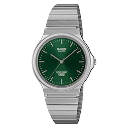 Casio MQ-24DA-3AEF Green Dial Stainless Steel Bracelet Watch