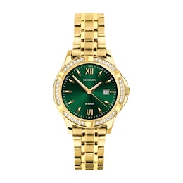 Sekonda Jennifer Women's Green Dial Gold Tone Stainless Steel Bracelet Watch