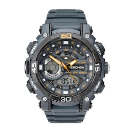 Sekonda Malvern Men's Analogue-Digital Grey Dial Grey Plastic Strap Watch
