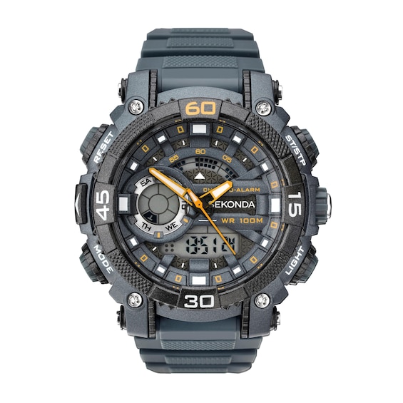 Mens New Sekonda Digital Chrono Alarm EL Light 100m W/Proof Watch 1349 Rp £59.99 - Image 6