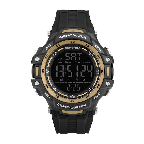 Mens New Sekonda Crossfell Chrono Alarm EL Light 50m W/Proof Watch 30162 Rp £40 - Image 4