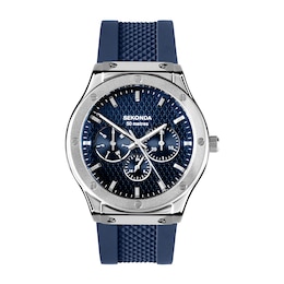 Sekonda Titan Men's Blue Dial Blue Silicone Strap Watch