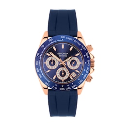 Sekonda Circuit Men's Chronograph Blue Dial Blue Silicone Strap Watch