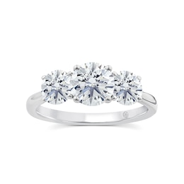Harriet Platinum Round Trilogy 2ct Lab Grown Diamond Ring