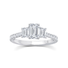 Harriet Platinum Emerald Trilogy 1.50ct Lab Grown Diamond Ring