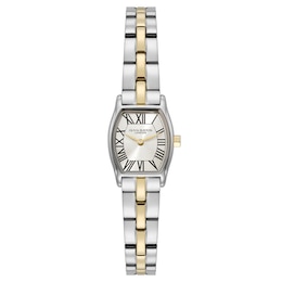Olivia Burton 18mm Cambridge Champagne Sunray Dial Two Tone Stainless Steel Bracelet Watch