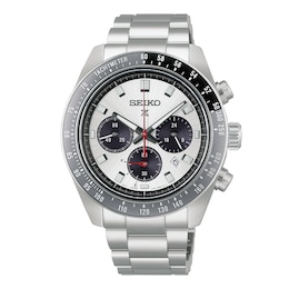 Seiko Prospex Speedtimer Solar Chronograph Silver-Tone Dial & Silver-Tone Stainless Steel Bracelet Watch