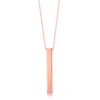 Thumbnail Image 1 of Rose Gold Tone Solid Bar Engravable Pendant