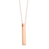 Thumbnail Image 2 of Rose Gold Tone Solid Bar Engravable Pendant