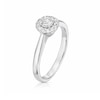 Thumbnail Image 2 of The Forever Diamond 18ct White Gold 0.25ct Diamond Round Halo Ring