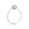 Thumbnail Image 3 of The Forever Diamond 18ct White Gold 0.25ct Diamond Round Halo Ring