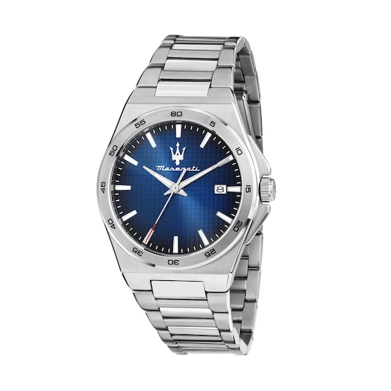 Maserati Velocita Men's Blue Dial Stainless Steel Bracelet Watch