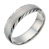 Thumbnail Image 0 of Palladium 500 Men's Matt & Polished Diamond Cut 6mm Ring