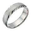Thumbnail Image 1 of Palladium 500 Men's Matt & Polished Diamond Cut 6mm Ring