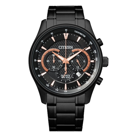 Citizen Men's Black Stainless Steel Bracelet Watch