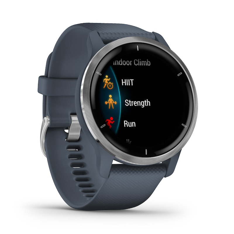 Garmin Venu 2 Blue Silicone Strap Smartwatch