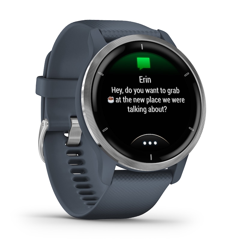 Garmin Venu 2 Blue Silicone Strap Smartwatch