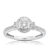 Thumbnail Image 1 of 9ct White Gold 0.33ct Total Diamond Round Halo Ring