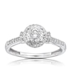 Thumbnail Image 0 of 9ct White Gold 0.33ct Total Diamond Round Halo Ring