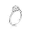 Thumbnail Image 2 of 9ct White Gold 0.33ct Total Diamond Round Halo Ring