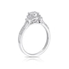 Thumbnail Image 3 of 9ct White Gold 0.33ct Total Diamond Round Halo Ring
