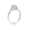 Thumbnail Image 2 of 9ct White Gold 0.33ct Total Diamond Round Halo Ring