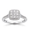 Thumbnail Image 2 of 9ct White Gold 0.40ct Total Diamond Cluster Ring