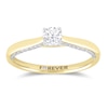 Thumbnail Image 1 of Engagement Ring The Forever Diamond 18ct Yellow Gold 0.40ct Total Ring