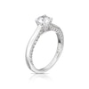 Thumbnail Image 1 of Engagement Ring The Forever Diamond Platinum 1ct Total Ring