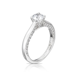 Engagement Ring The Forever Diamond Platinum 1ct Total Ring