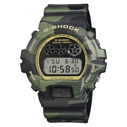 G-Shock Bold Camo Men's Black Dial Green Camouflage Resin Strap Watch