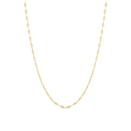 9ct Yellow Gold Delicate Mirror Link Chain Necklace