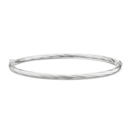 Sterling Silver Twist Bangle