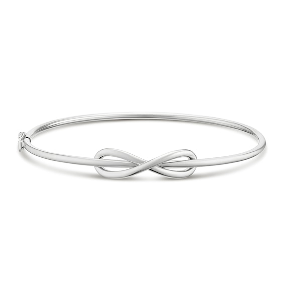 Sterling Silver Infinity Bangle