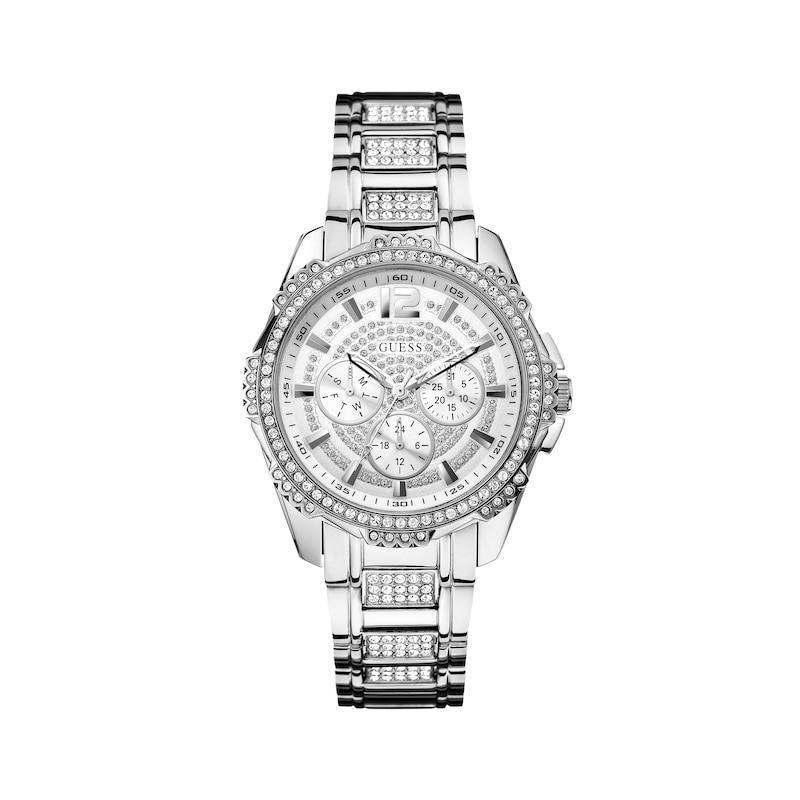 Guess Crystal Ladies’ Stainless Steel Bracelet Watch | H.Samuel