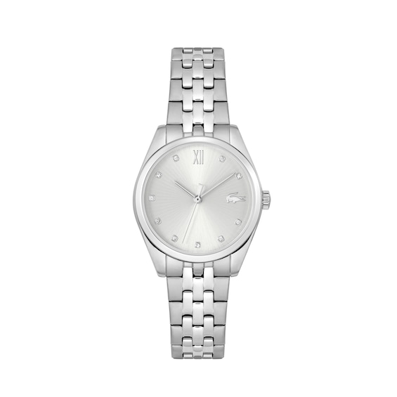 Lacoste Women's Tuilerie Silver White Dial Stainless Steel Bracelet Watch - Image 3