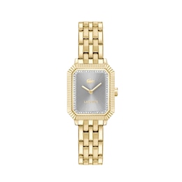 Lacoste Women's Parisienne Grey Dial Gold IP Bracelet Watch