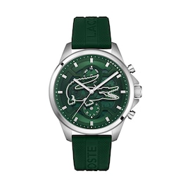 Lacoste Arthor Skeleton Men's Green Dial & Green Silicone Strap Watch
