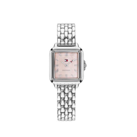 Tommy Hilfiger Women's Stainless Steel/Silver 30M Pink Dial Bracelet Watch - W95491 1782914 - Image 4