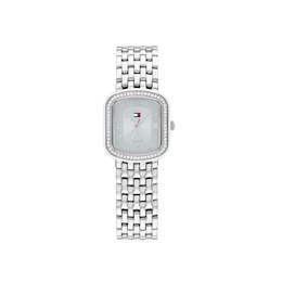 Tommy Hilfiger 22mm Women's Sky Blue Dial Crystal Bezel Stainless Steel Bracelet Watch