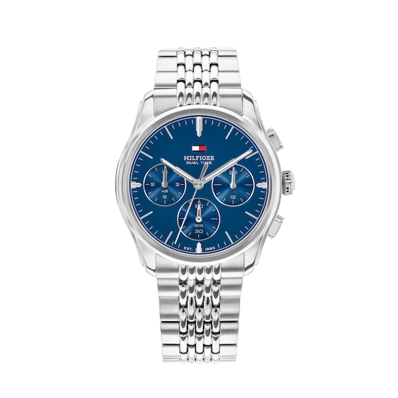 Tommy Hilfiger 38mm Men's Blue Dial Stainless Steel Bracelet Watch