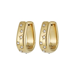Olivia Burton Gold IP Celestial Wide Hoop Earrings