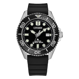 Citizen Promaster Men's Eco-Drive Diver Black Dial Black Strap Watch