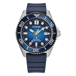 Citizen Promaster Men's Eco-Drive Diver Blue Dial Blue Strap Watch