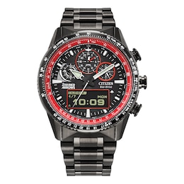 Citizen Promaster Men's Red Arrows Skyhawk Limited Edition Eco-Drive Black Dial & Black IP Bracelet Watch