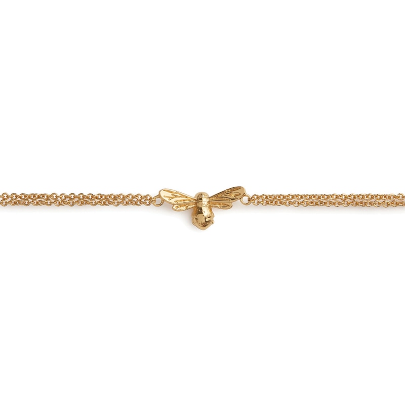 Main Image 2 of Olivia Burton Yellow Gold Tone Lucky Bee Chain Bracelet