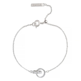Olivia Burton Classics Rhodium Plated Chain Bracelet